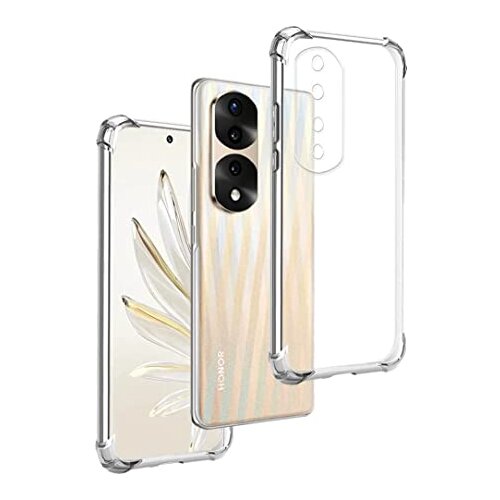 Onasi silikonski ovitek ANTISHOCK za Honor 70 - prozoren Slike