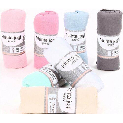 LIVING IN plahta jogi jersey 100x200 cm u roli- rainbow Cene