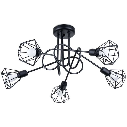  Sollux SL.1110 - Luster na stalku ARTEMIS 5xE14/40W/230V crna Cene