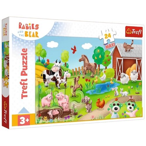 Trefl Puzzle 24 maxi domaće životinje Slike