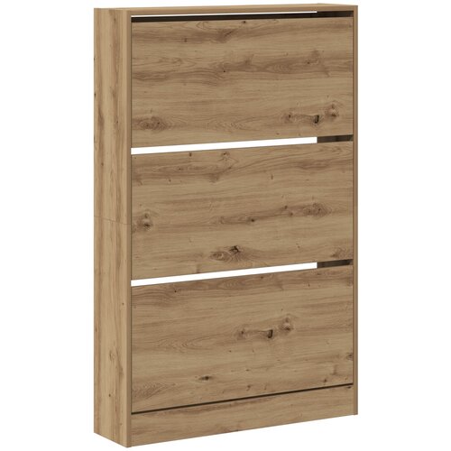 VidaXL Omara za čevlje Artisan Oak 80x21x125,5 cm Inženirski les Slike