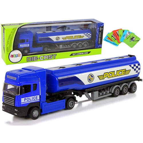 Blue Police Tank Truck 30 cm Long Cijene
