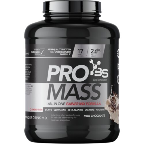 Basic Supplements PRO MASS 2.6KG - Milk Chocolate Slike