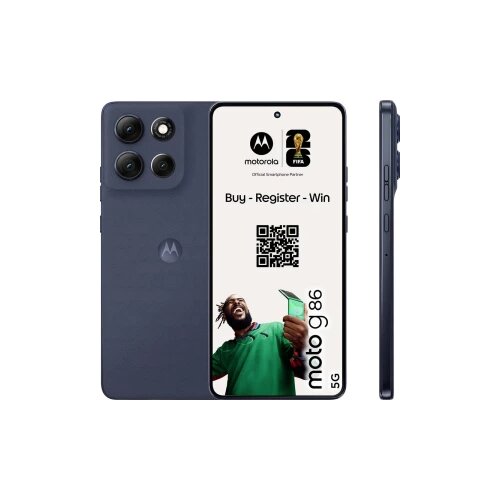 Motorola moto g86 5G 256 GB tamnosiva Energetska učinkovitost 2021 A (A - G) 16.9 cm (6.67 palac) pametni telefon Cijene