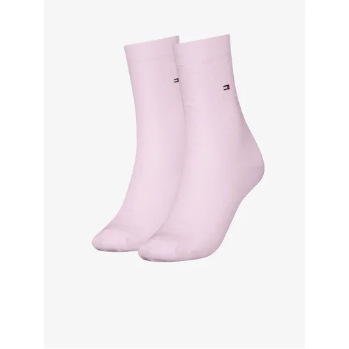 Tommy Hilfiger Set of two pairs of women's socks in light pink Tommy Hil - Ladies