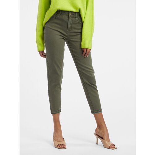 Orsay Green Women Shortened Slim Fit Jeans - Women Cene