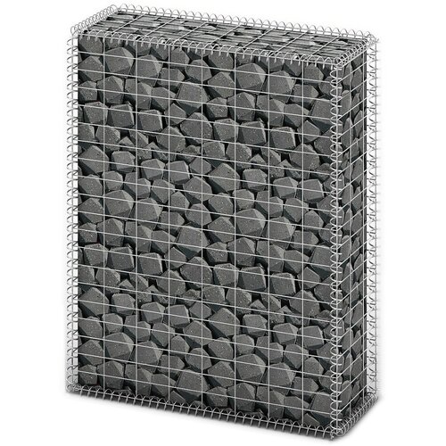 vidaXL Gabionska košara s poklopcima od pocinčane žice 100 x 80 x 30 cm Cijene