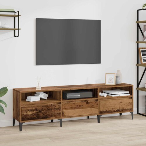 TV ormar Staro drvo 150 x 30 x 45 cm Obrađeno drvo i čelik Cijene