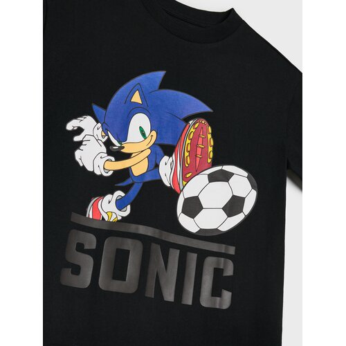 Sinsay Pamučna loose majica s printom Sonic the Hedgehog Slike