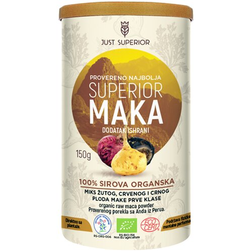 Just Superior Organska sirova maka I klase u prahu 150 g 107692 Cene
