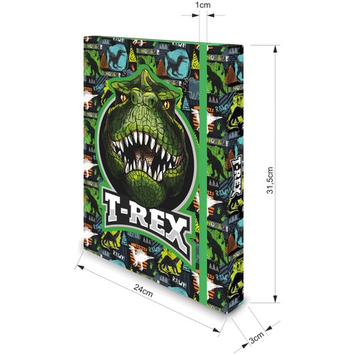 Fascikla SA GUMOM A4 3D BOX T-REX OP* Slike