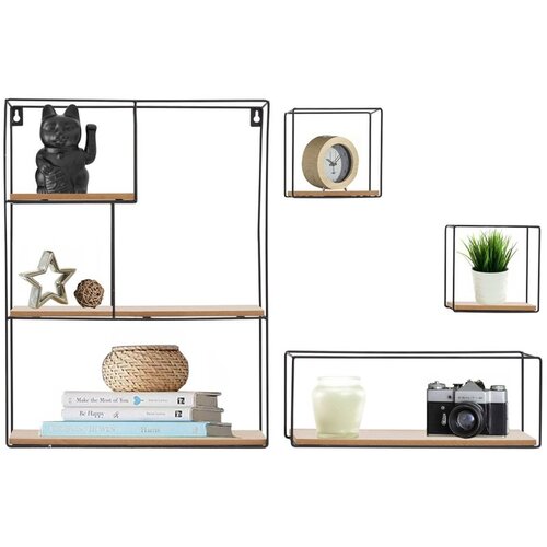 Tutumi Set od 4 zidne police LOFT Metal Industrial 391883 Cijene