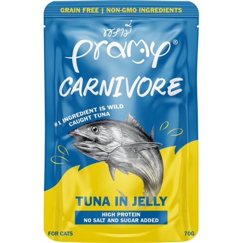 Pramy Cat Carnivore tuna v želeju 70 g Slike