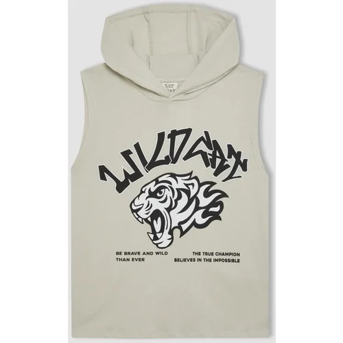 Defacto Boy's Printed Hooded Undershirt