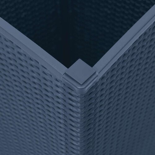  Vrtne sadilice 4 kom plava siva 32,5 x 32,5 x 57 cm PP Slike