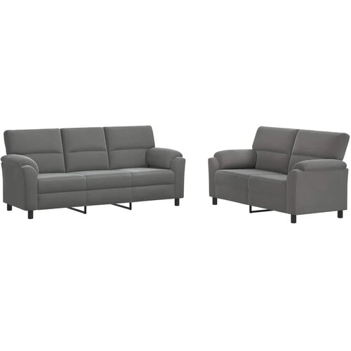  Set sofe 2 pcs Tamnosiva Bar&amp;scaron;un - Tamnosiva 2-sjedalo (140 cm) + 3-sjedalo Slike