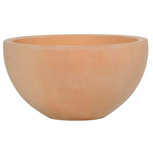 Okrugla tegla za cvijeće (Vanjska dimenzija (&amp;oslash; x V): 34 x 18 cm, prirodni materijali, Terakota) Slike