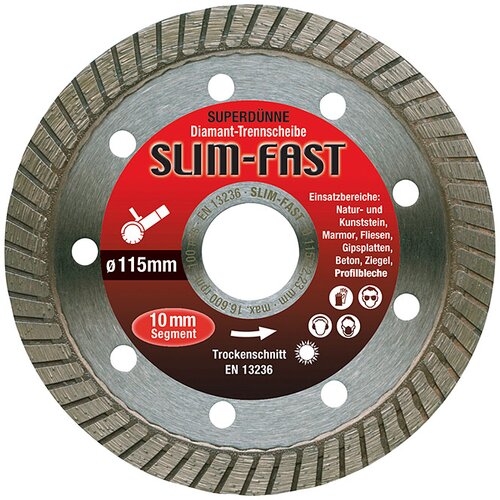 DIEWE Diamantna rezalna plošča Slim Fast (premer: 115 mm, za beton) Cene