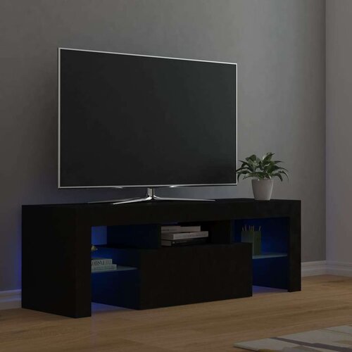 TV omarica z LED lučkami črna 120x35x40 cm, (20731931) Cene