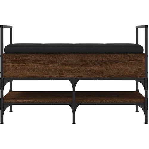  Klupa za cipele boja smeđeg hrasta 85,5x42x57,5 cm drvena Slike