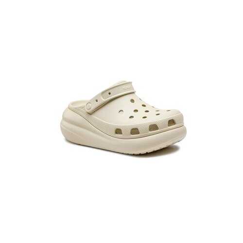 Crocs Natikači Classic Crush Clog 207521 Bež Slike