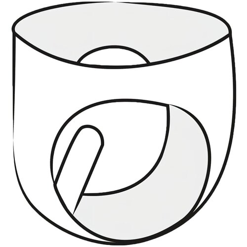 Latex žensko donje rublje s vaginom (crno) - XL Slike