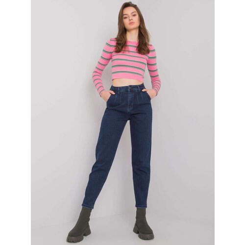 MOONART Trousers jeans-MR-SP-253.22P-dark blue Slike