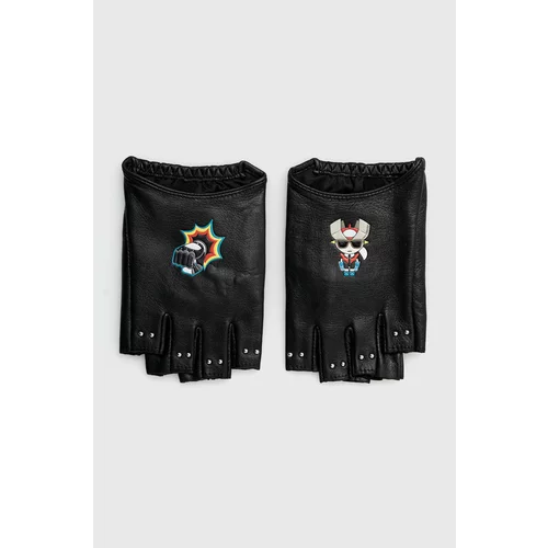 Karl Lagerfeld Dječje rukavice bez prstiju za žene, boja: crna