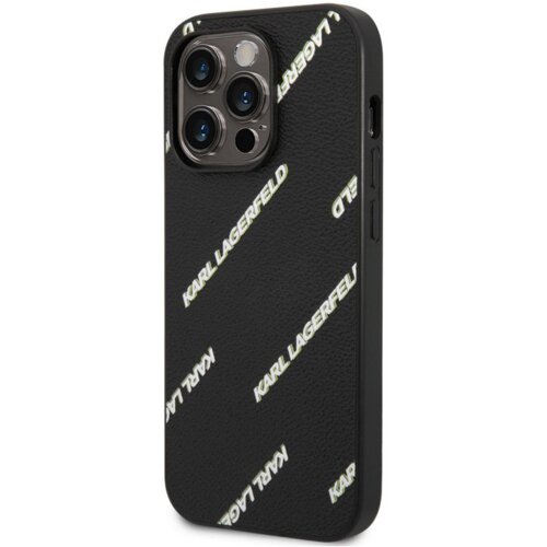  Originalen ovitek KLHCP14LPGMLKFK za iPhone 14 Pro črna usnjena za&amp;scaron;čita z belim napisom Slike