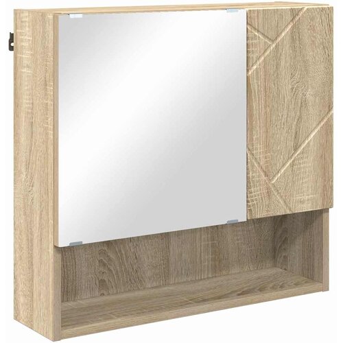  Ogledalo ormar Sonoma hrast 59 x 17 x 55 cm Konstruirano drvo Slike