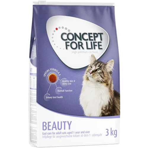 Concept for Life Beauty Adult – izboljšana receptura! - Varčno pakiranje: 3 x 3 kg