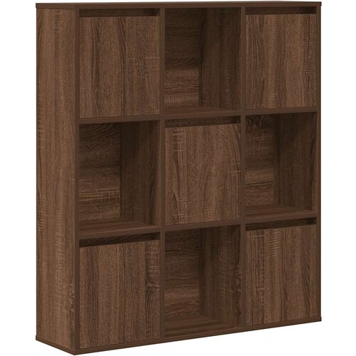 Maison Chic Knjižna omara - Knjižni regal rjavi hrast 89x24x101,5 cm inženirski les, (21725089) Slike
