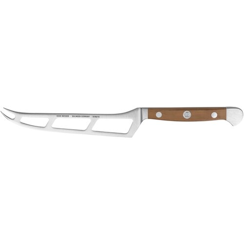 G&amp;Uuml;DE alpha cheese knife 15 cm pear wood Slike