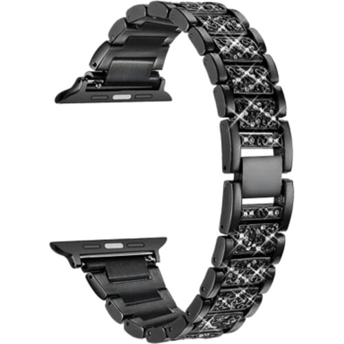 Chameleon Kovinski pa&scaron;ček za Apple Watch (38/40/41) Diamond, črn Cene