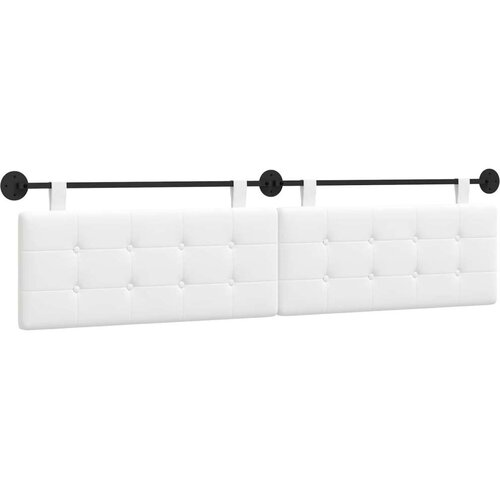  Držeće uzglavlje Zidne Bijeli 210 x 55 x 5 cm tkanina - Bijeli 200 cm bez LED Slike