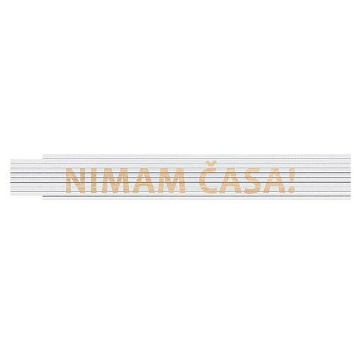 HEKA Zložljivi meter (Dolžina: 2 m, Bela, Natis: NIMAM ČASA!) Cene