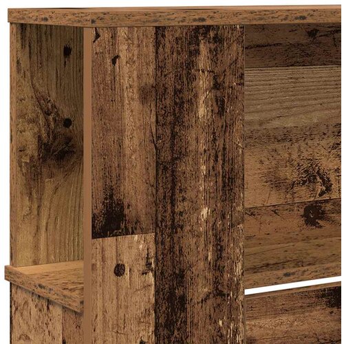  Glava kreveta s ormarićem Staro drvo 220 x 18,5 x 102,5 cm Slike