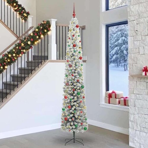 vidaXL Umestno božično drevo Zelena 300 cm PVC in Jeklo in Plastika Cene