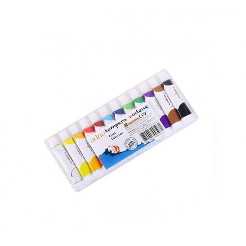  Tempere vodene 6ML pvc kutija 12 boja ADRIA Cijene