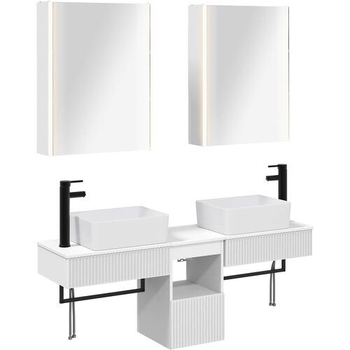  Set ormarića za kupaonicu 5 pcs Bijela 53 x 15,5 x 70 cm Cijene