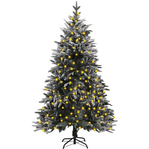 vidaXL umjetno božićno drvce s led svjetlima i snijegom 120 cm pvc/pe