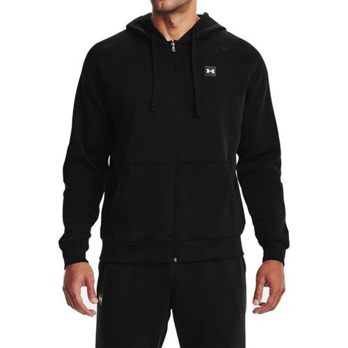 Under Armour UA Rival Fleece FZ Hoodie Pulover Črna Slike