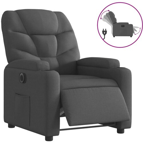 Maison Chic Električni naslanjač - Relax naslanjač temno sivo blago, (22061231) Cene