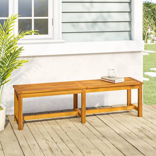 The Living Store Vrtna klupa 150 x 35 x 45 cm od masivnog bagremovog drva Cijene