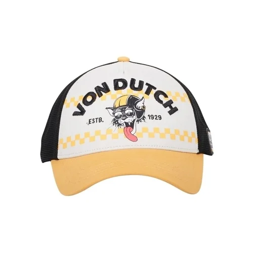 Von Dutch Kape s šiltom CASQUETTES BASEBALL FILET ANIMAUX Bela