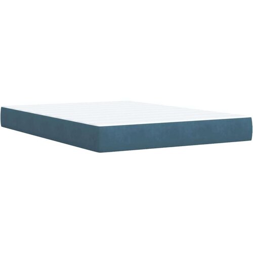 VidaXL Krevet s oprugama i madracem plavi 140x190 cm bar&amp;scaron;unasti Slike