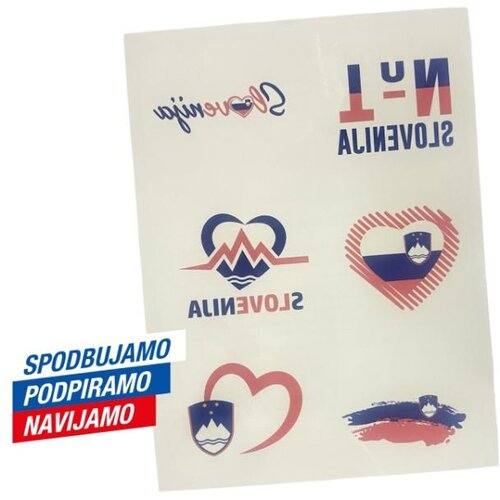 Brez Navijaški tatuji Slovenija srce Cene