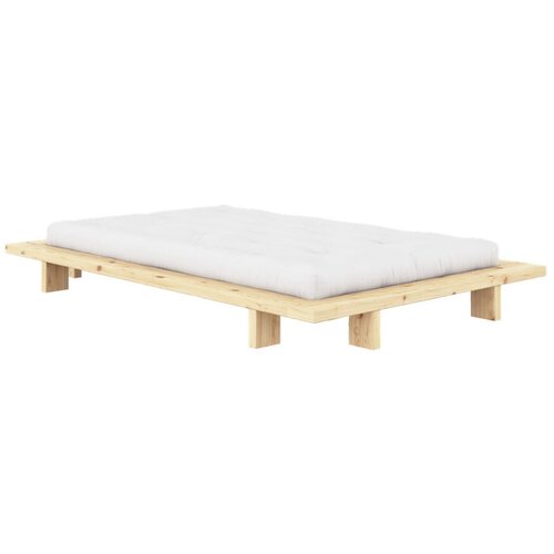 Karup Design postelja iz masivnega bora z letvenim dnom 120x200 cm v naravni barvi japan &amp;ndash; Slike