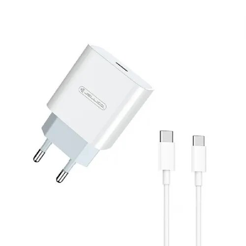 Jellico hišni polnilec AK-180 Quick Charge 20W vhod Type C s kablom Type C - Original (EU Blister) bel Cene