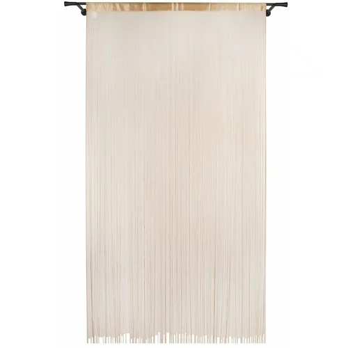 Mendola Fabrics Prosojna zavesa v zlati barvi 140x285 cm String – Mendola Fabrics
